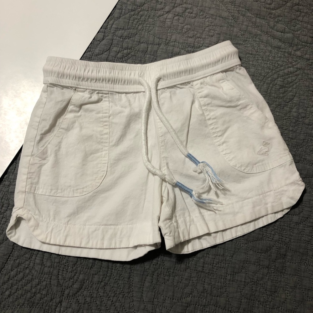 PROPERLY TIED White Drawstring Cotton Shorts • Girl Sz 6